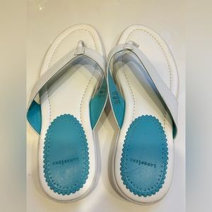 Lands End - Leather Summer Flip Flops.